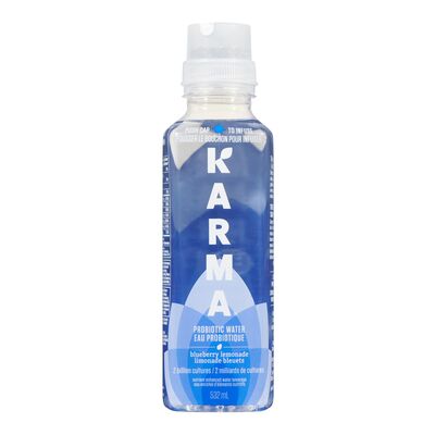 KARMA PROBIOTIC WATER BLUEBERRY LEMONADE, 12 X 532 ML