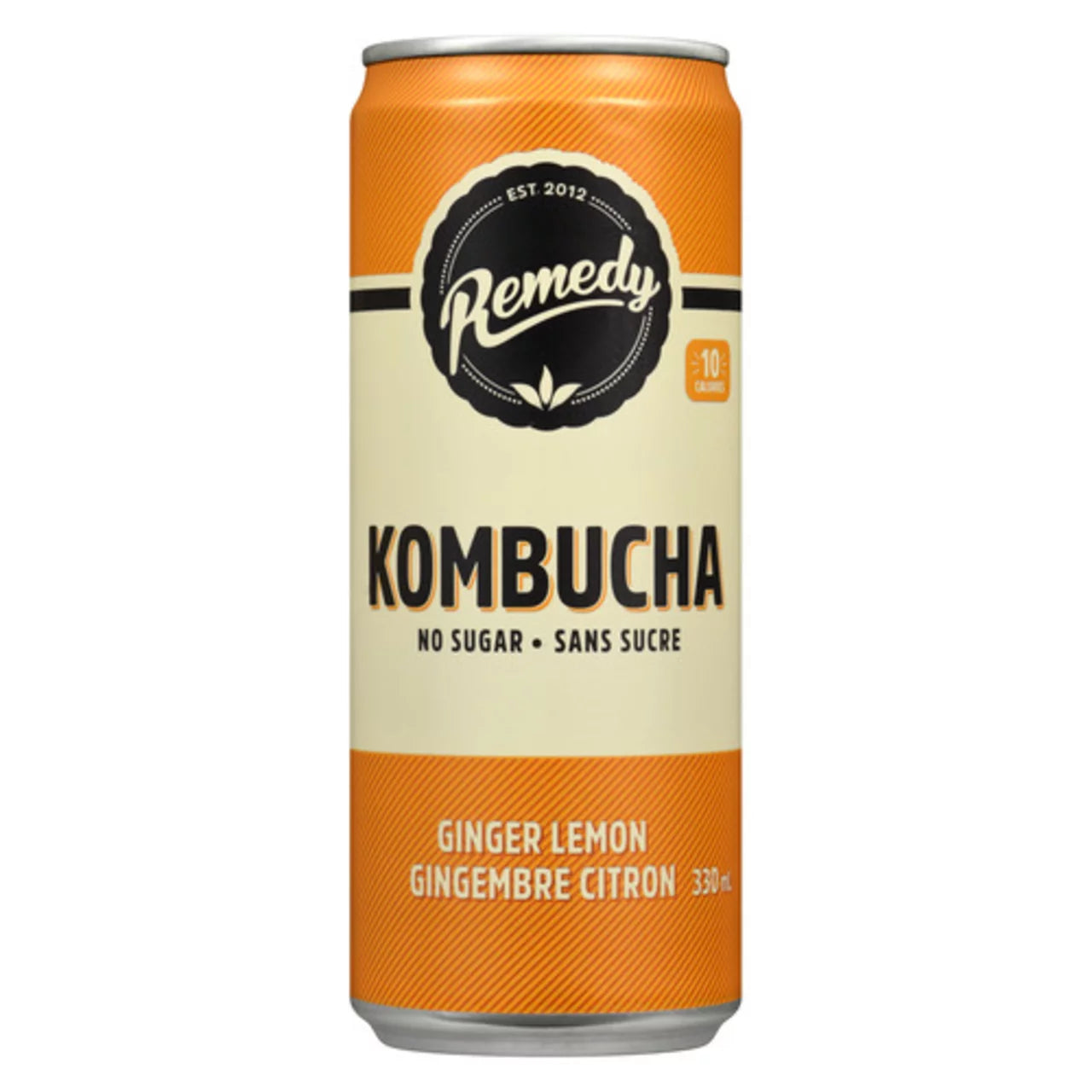 REMEDY KOMBUCHA LEMON GINGER, 12 X 330 ML
