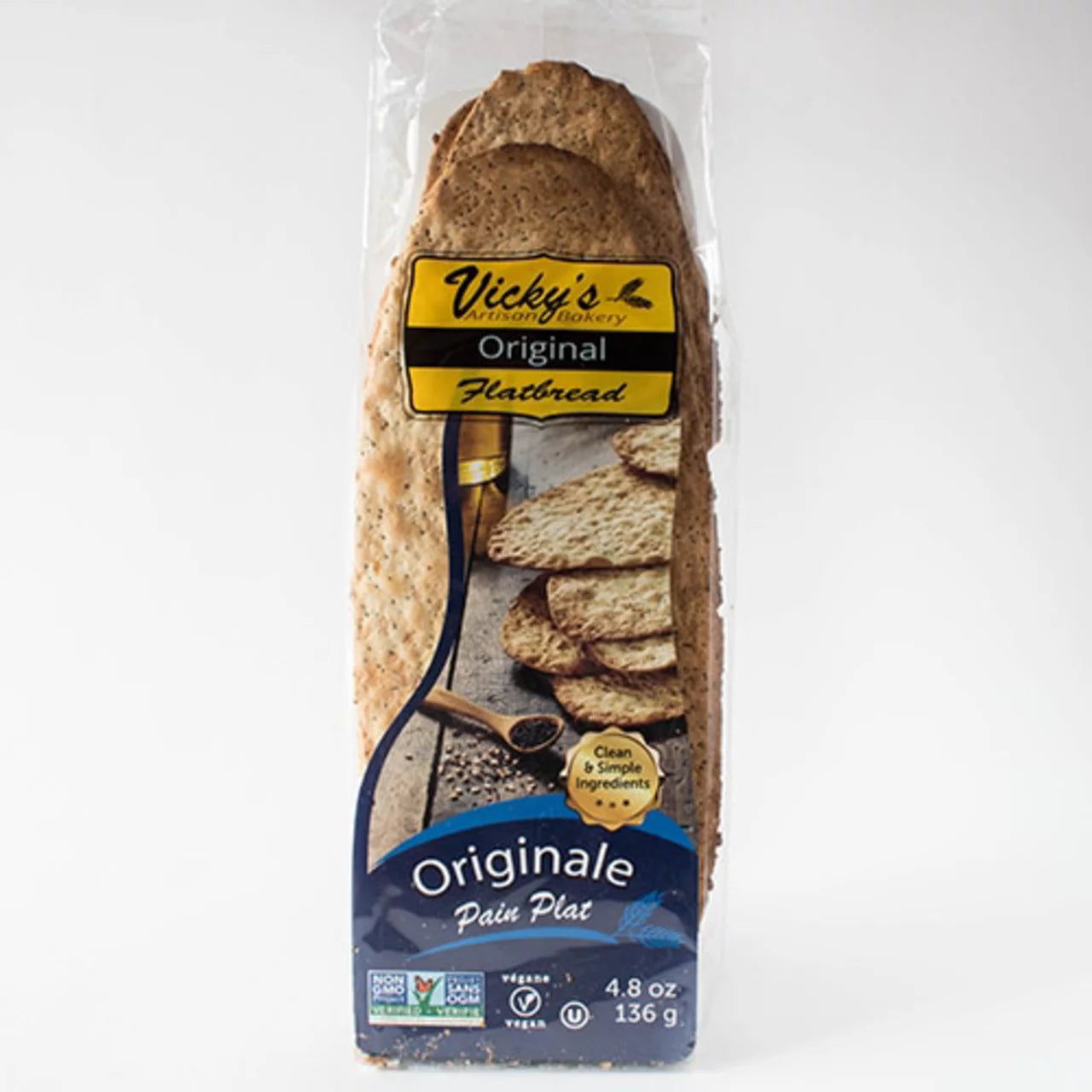 VICKY'S ARTISAN, VICKY'S FLATBREAD - ORIGINAL, 14 x 130G