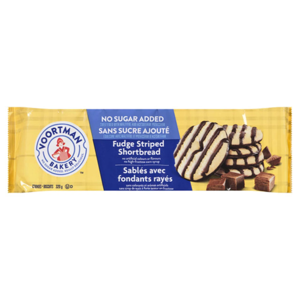 VOORTMAN SUGAR-FREE SHORTBREAD BISCUITS, 12 X 320 G