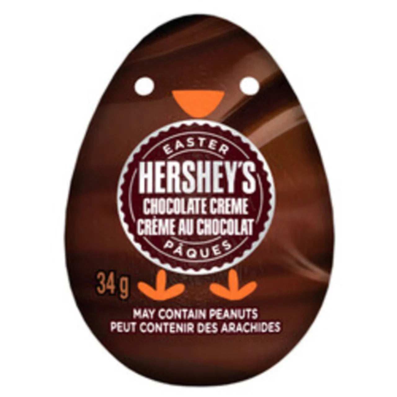 HERSHEY 3D CREAM CHOCOLATE EGG, 36 X 34 G
