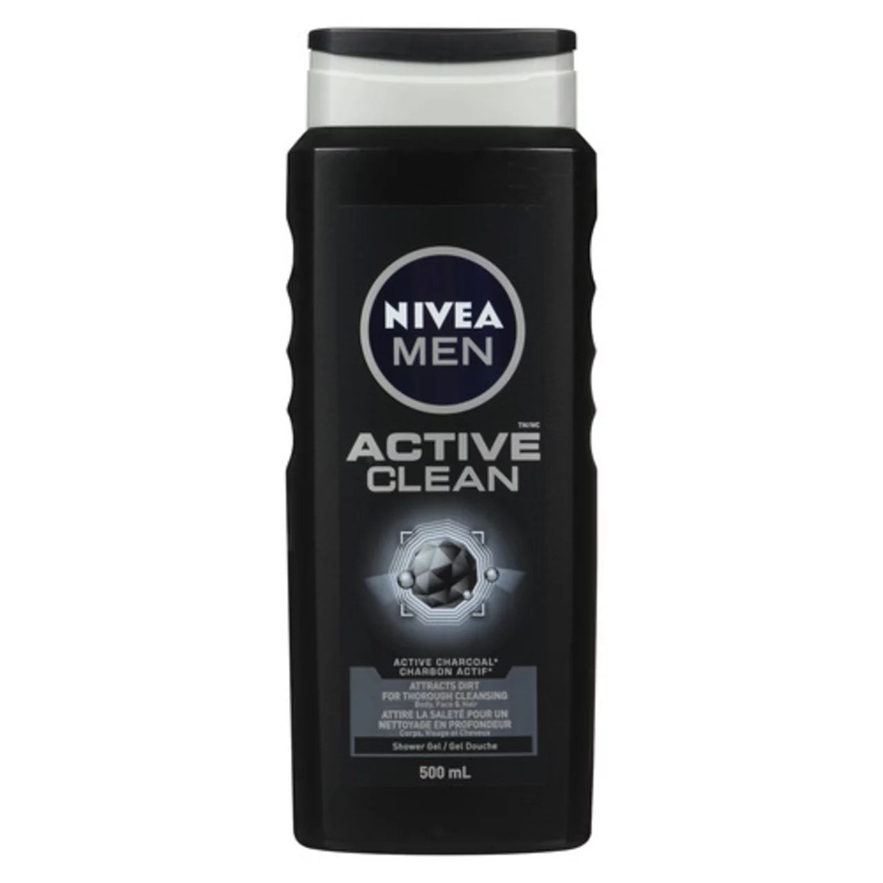 NIVEA MEN ACTIVE SHOWER GEL, 6 X 500 ML