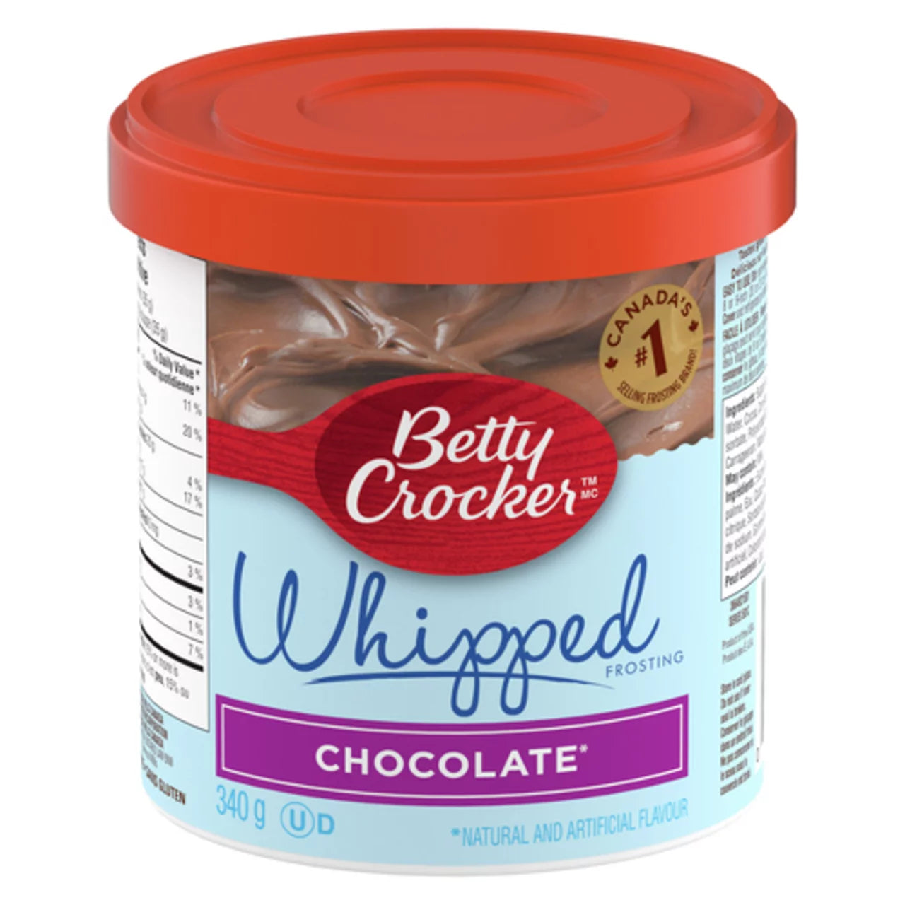 BETTY CROCKER WHIPPED CREAM CHOCOLATE, 12 X 340 G