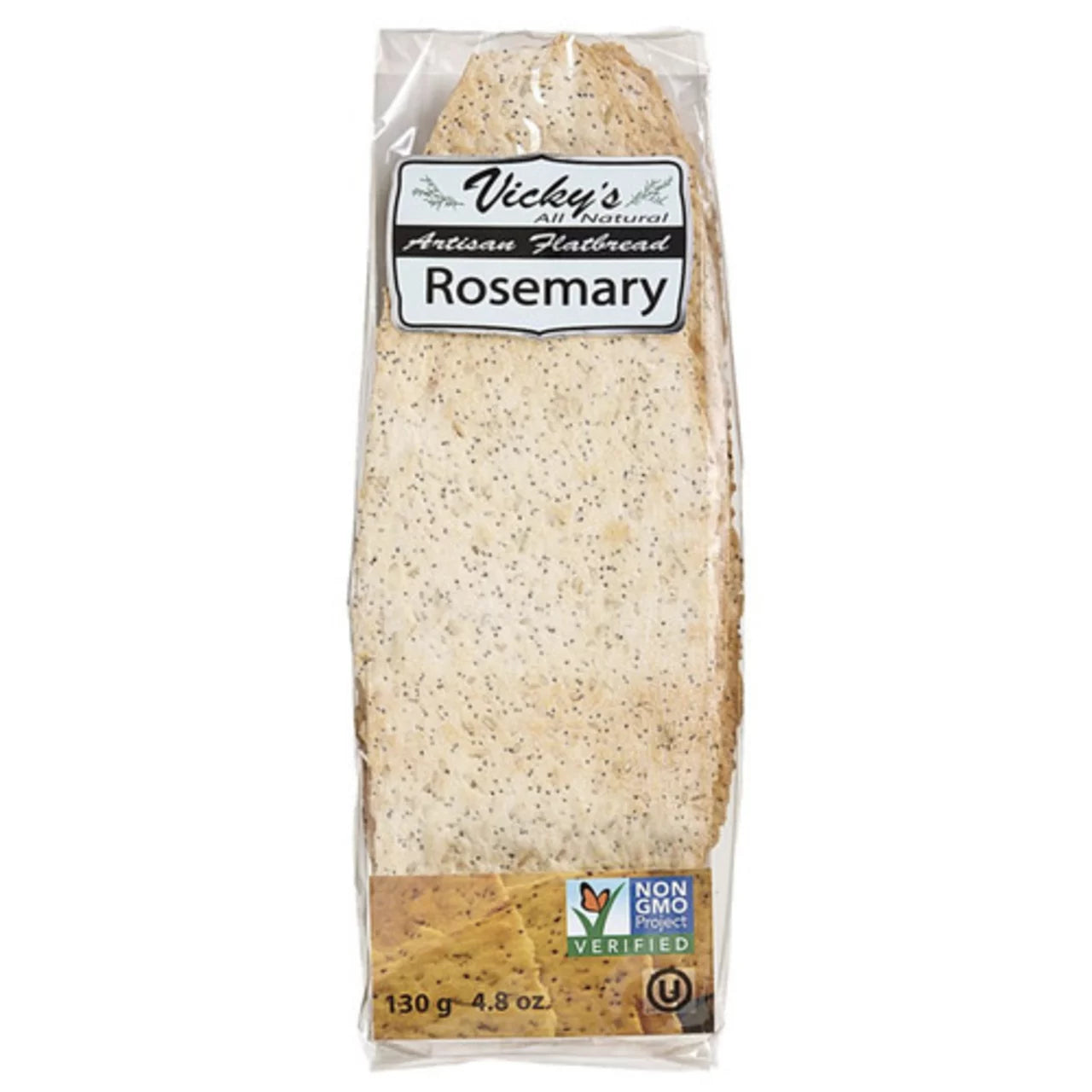 VICKY'S ARTISAN, VICKY'S FLATBREAD - ROSEMARY, 14 x 130G