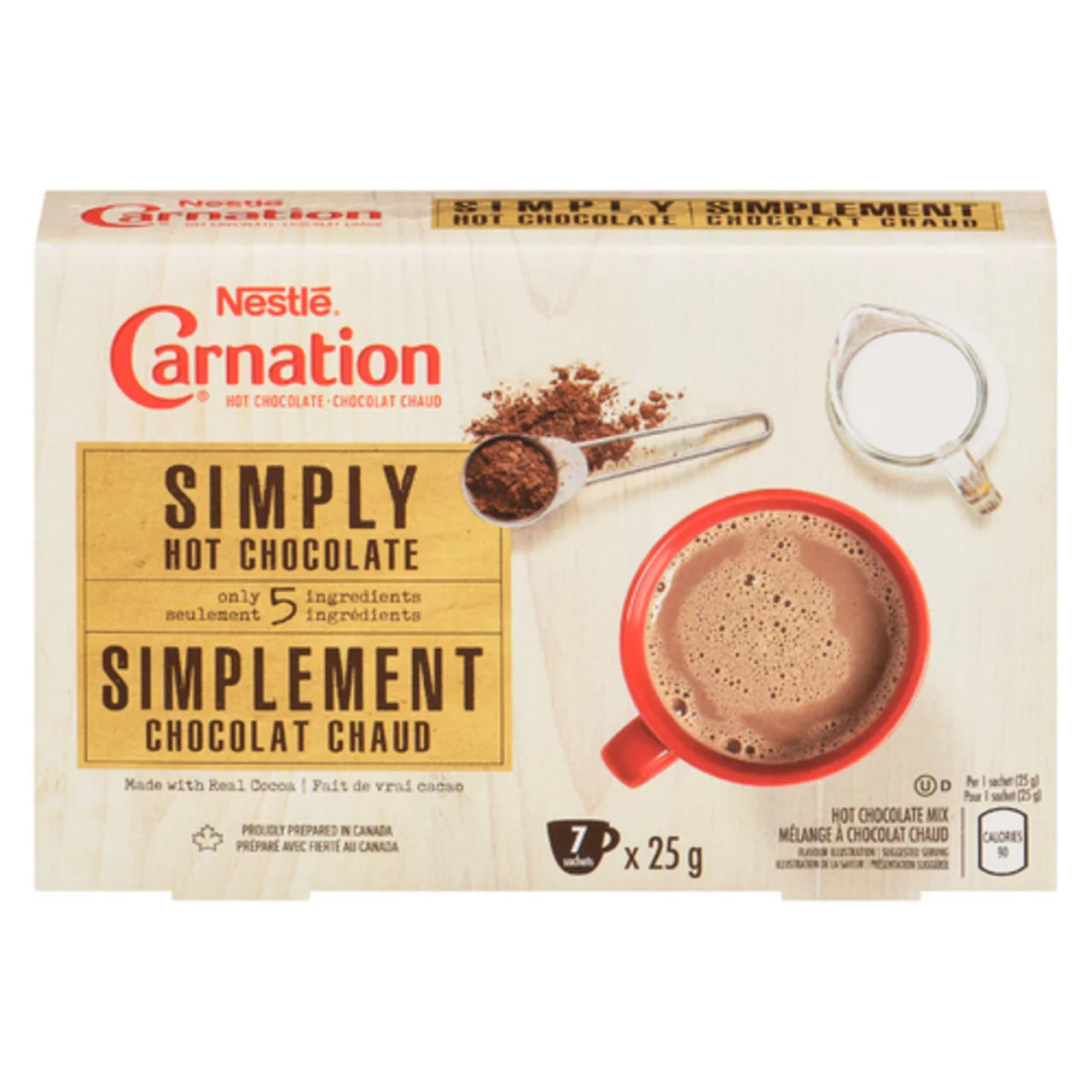 CARNATION SIMPLY HOT CHOCOLATE, 12 X 175 G