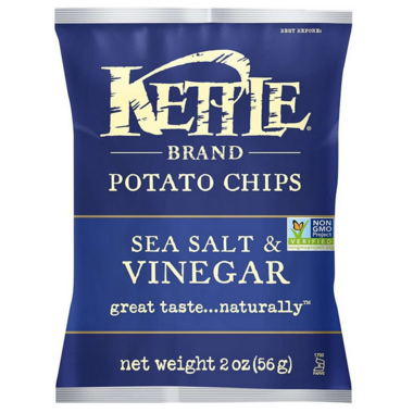 KETTLE FOODS, SEA SALT & VINEGAR 56G, 24 x 56G