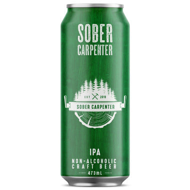 SOBER CARPENTER, NON ALCOHOLIC BEER - IPA, 12 x 473ML