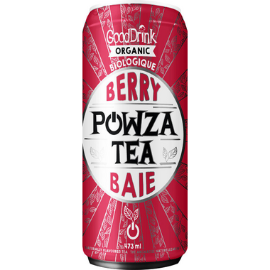 GOODDRINK, ORGANIC POWZA TEA - BERRY, 12 x 473ML