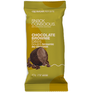 SNACK CONSCIOUS, CHOCOLATE BROWNIE, 12 x 45G