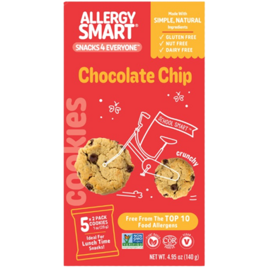 ALLERGY SMART, CHOCOLATE CHIP, 6 x 140G