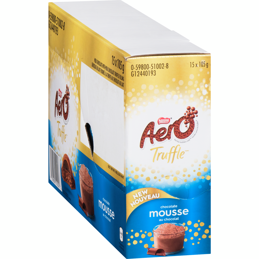 AERO TRUFFLE MILK CHOCOLATE MOUSSE, 15 X 105 G