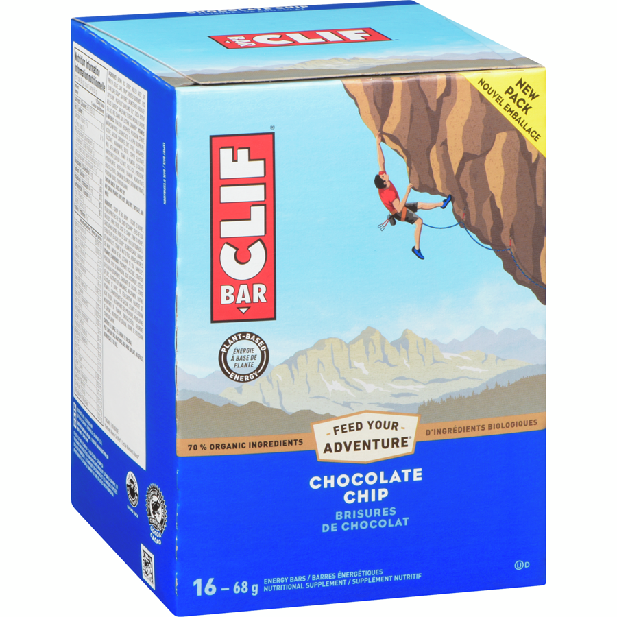 CLIF/LUNABAR, CHOCOLATE CHIP 16PK, 16 x 68G