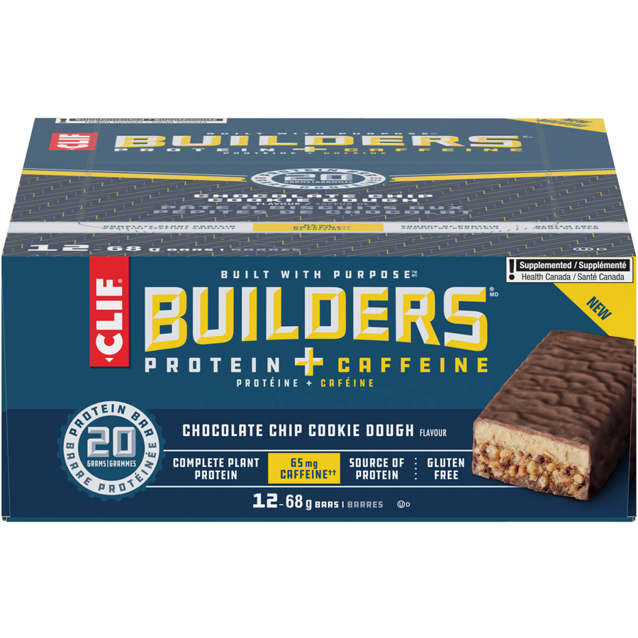 CLIF/LUNABAR, BUILDERS CHOC CHIP COOKIE DOUGH 12PK, 12 x 68G