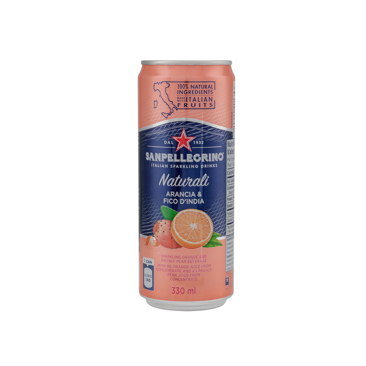 SAN PELLEGRINO, BEVERAGE ARANCIA & FICO D'INDIA, 6 x 330 ML