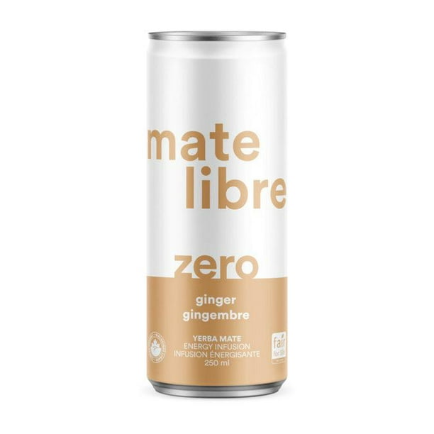 MATE LIBRE, GINGER ZERO - YERBA MATE - 4 PACK, 6 x 4X250ML