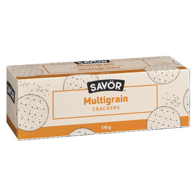 SAVOR, MULTIGRAIN CRACKERS, 12 x 170G