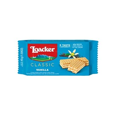LOACKER VANILLA WAFER, 12 X 45 G