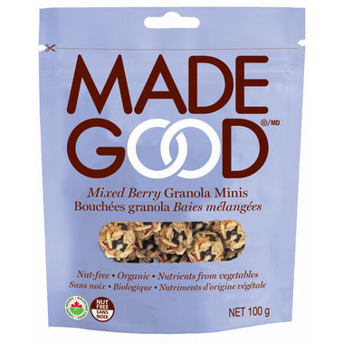 MADE GOOD, BERRY GRANOLA MINIS POUCH OR, 6 x 100G