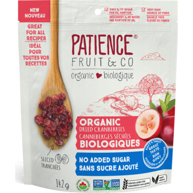 PATIENCE & CO, CRANBERRIES WHOLE & SOFT, 8 x 142G