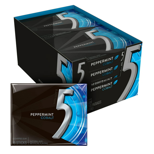 5 GUM COBALT MINT GUM, 10 X 1 UN
