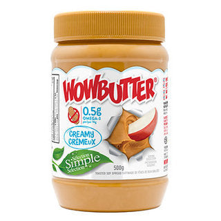 WOWBUTTER, CREAMY PEANUT BUTTER ALTERNATIVE, 6 x 500 G