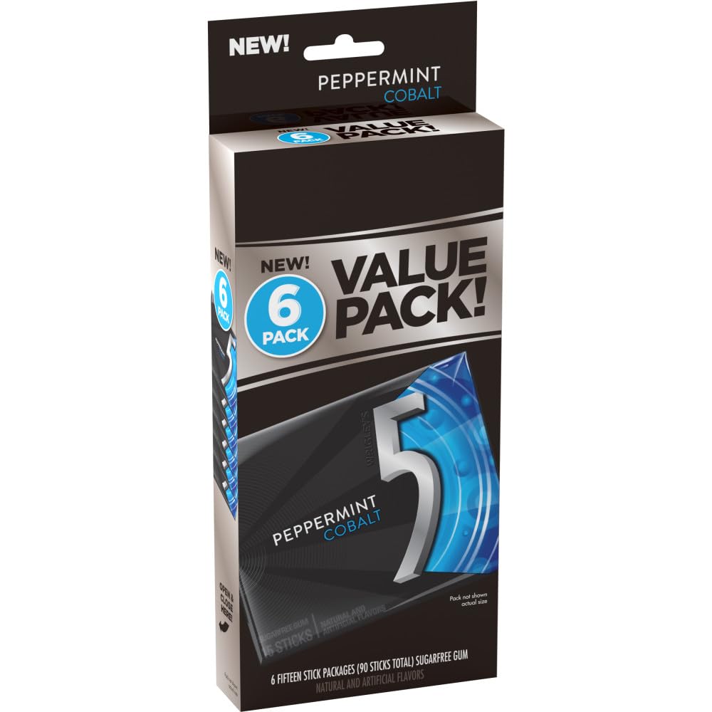 5 GUM PEPPERMINT, 6 X 35 G