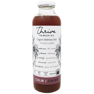 THRIVE REMEDIES, CALM TEA HIBISCUS, 12 x 475ML