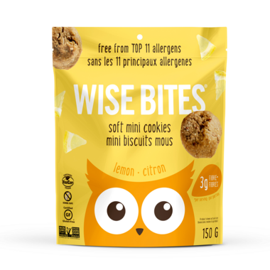 WISE BITES, SOFT MINI COOKIE - LEMON, 8 x 150G