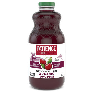 PATIENCE & CO, ORGANIC PURE TART CHERRY JUICE NOT FROM, 6 x 946ML