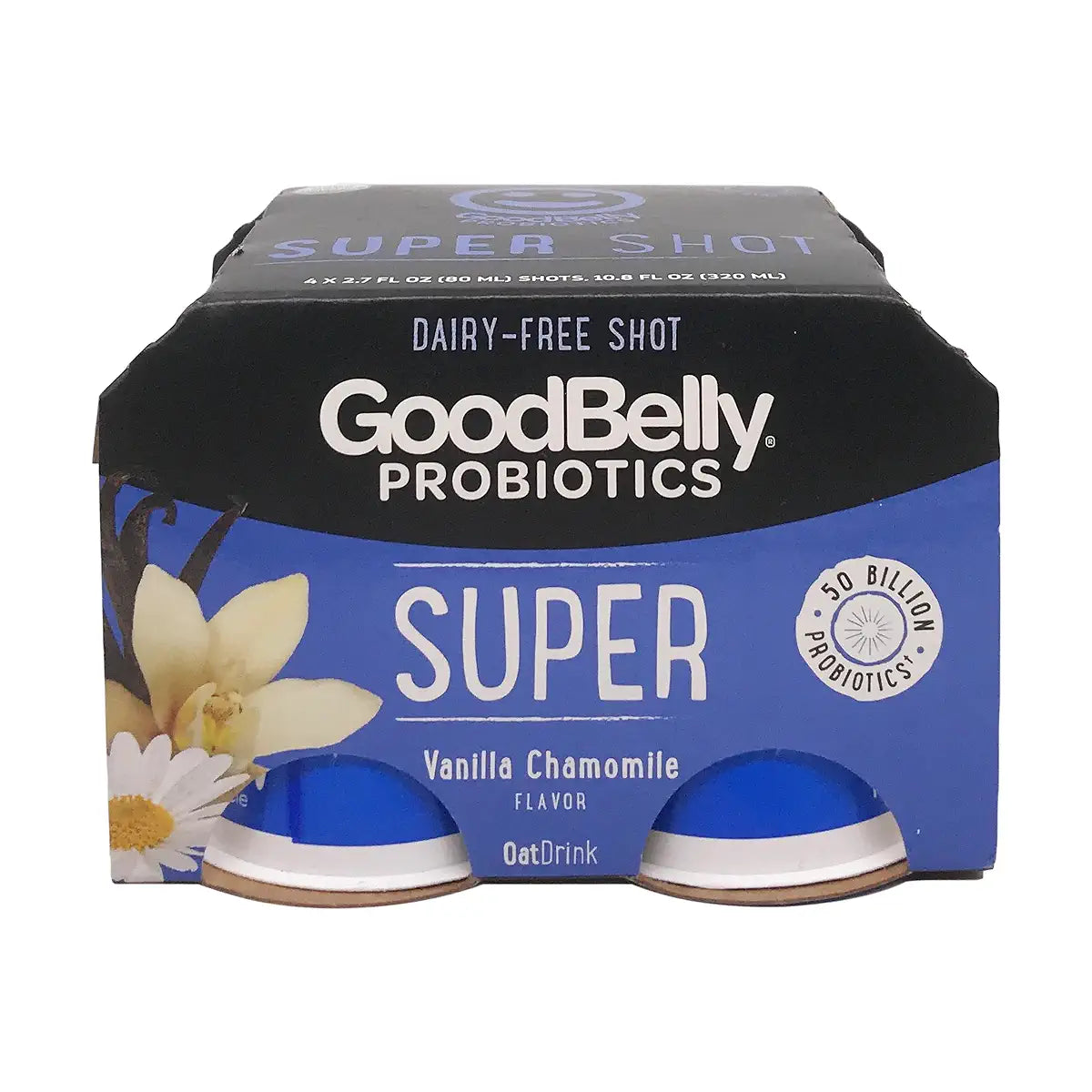GOODBELLY, VANILLA CHAMOMILE, 6 x 4X80ML