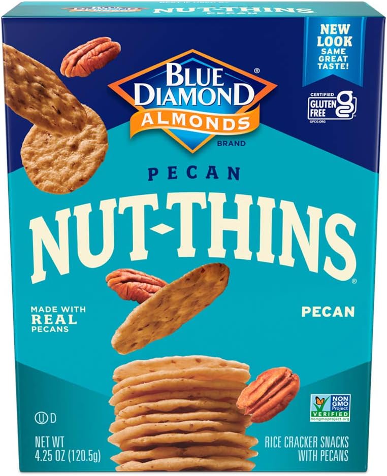 BLUE DIAMOND, NUT THINS PECAN, 12 x 120.5G