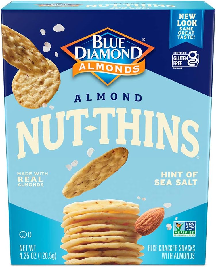 BLUE DIAMOND, NUTTHINS HINT OF SEA SALT, 12 x 120.5G