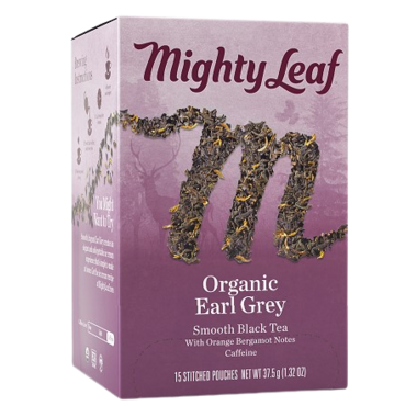 MIGHTYLEAF TEA, ORGANIC EARL GREY, 6 x 15CT