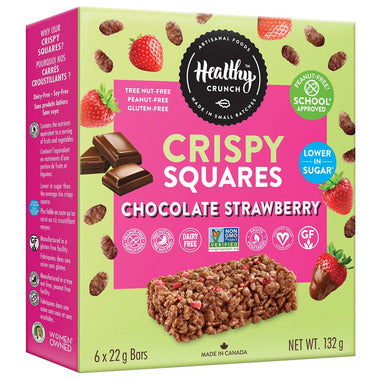 HEALTHY CRUNCH, GRANOLA BAR CHOCOLATE STRAWBERRY, 6 x 6X22G