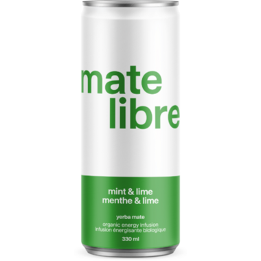 MATE LIBRE, MINT & LIME - YERBA MATE, 12 x 330ML