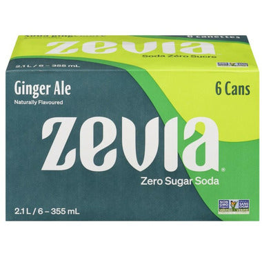 ZEVIA, GINGER ALE, 24 x 355ML