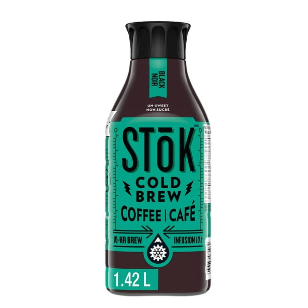 STOK, COLD BREW COFFEE BLACK - UNSWEETENED, 6 x 1.42L