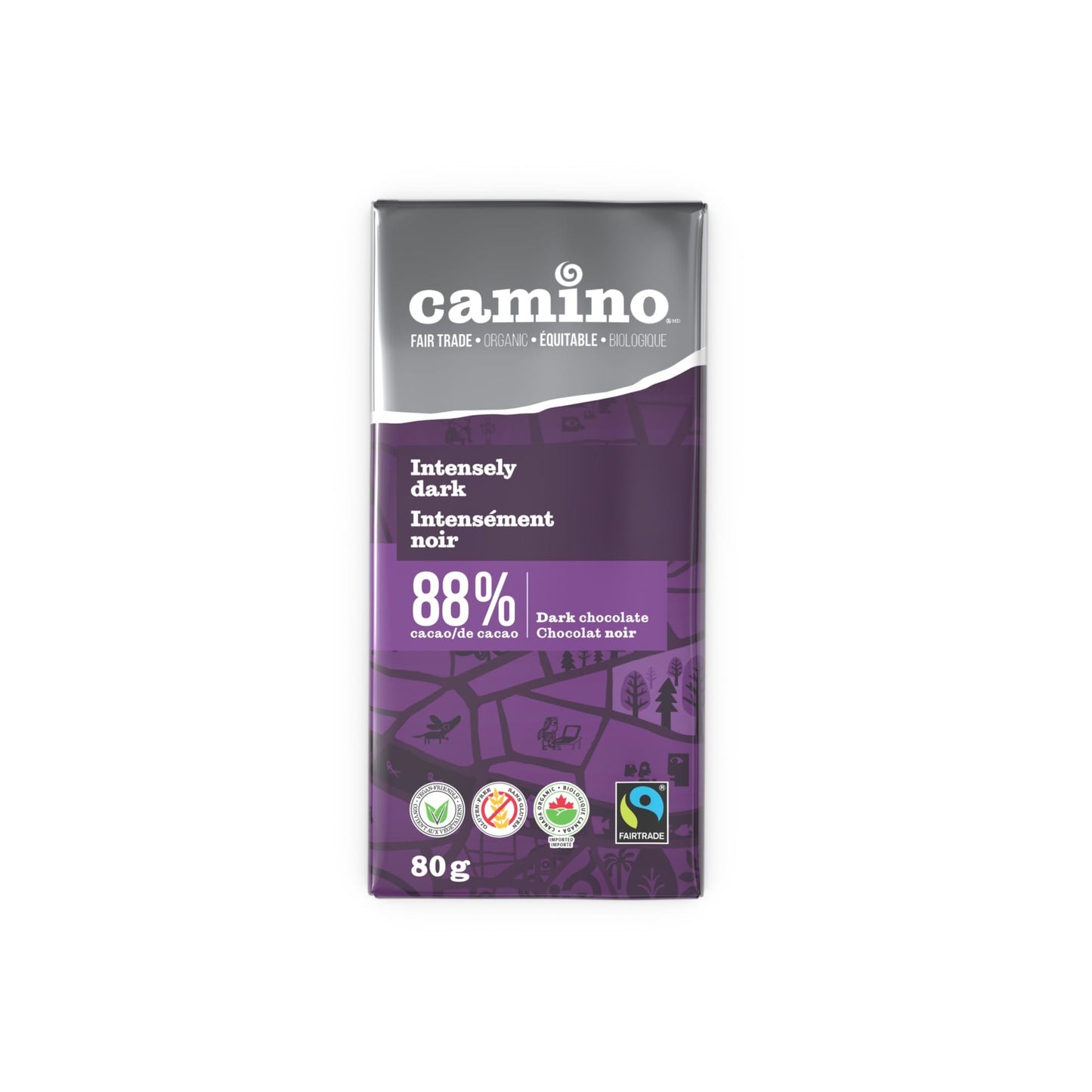 CAMINO, CAMINO FT ORG INTENSELY DARK 88%, 14 x 80G