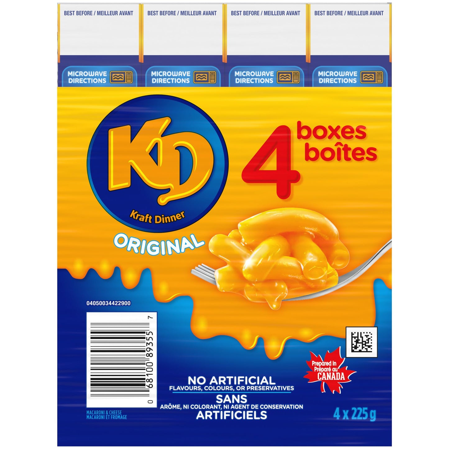 KRAFT ORIGINAL DINNER, 10 X 4 X 225 G