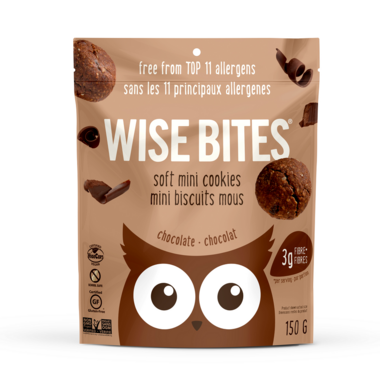 WISE BITES, SOFT MINI COOKIE - CHOCOLATE, 8 x 150G
