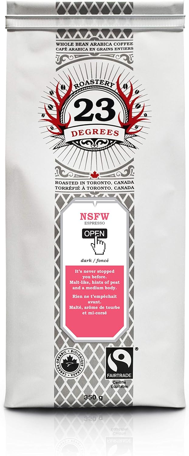 23 DEGREES, NSFW DARK ESPRESSO COFFEE, 6 x 350G