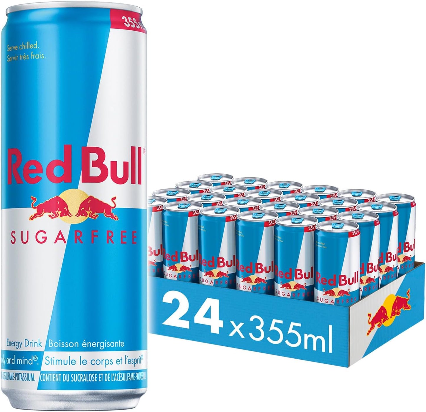 RED BULL SUGAR-FREE ENERGY DRINK 24 X 355 ML