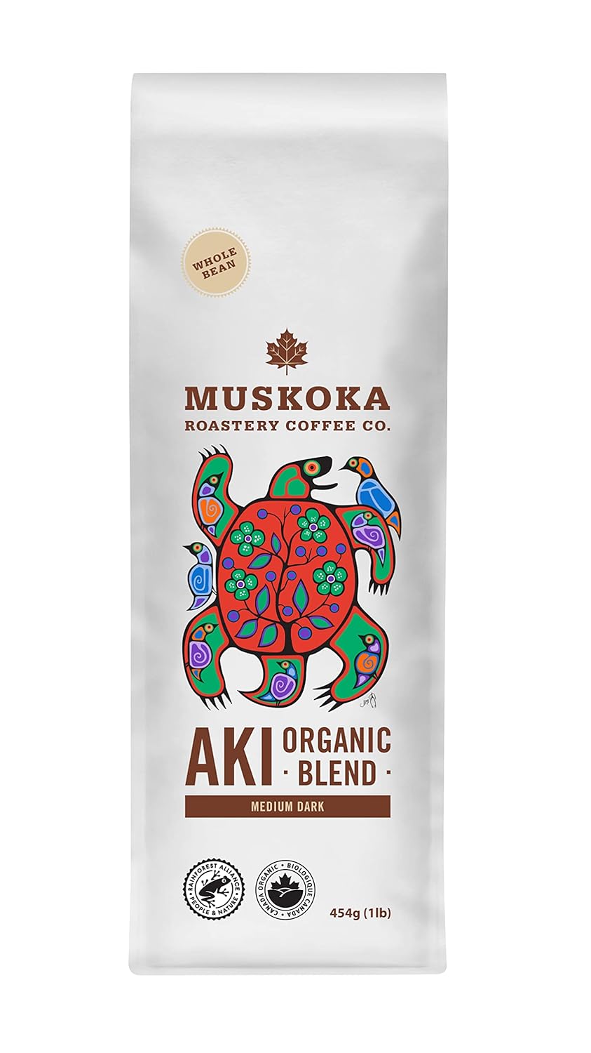 MUSKOKAROASTERY, GROUND - AKI ORGANIC, 6 x 454G