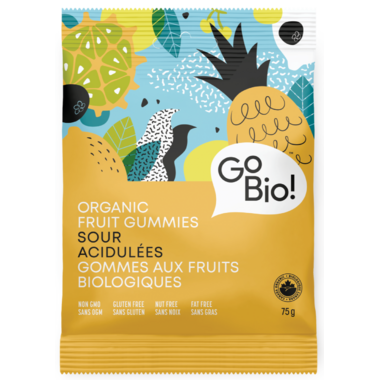 GO-BIO, ORGANIC SOUR GUMMIES, 10 x 75G
