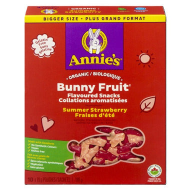ANNIE'S HOMEGR, FRUIT SNACK SUMMER STRAWBERRY, 8 x 198G