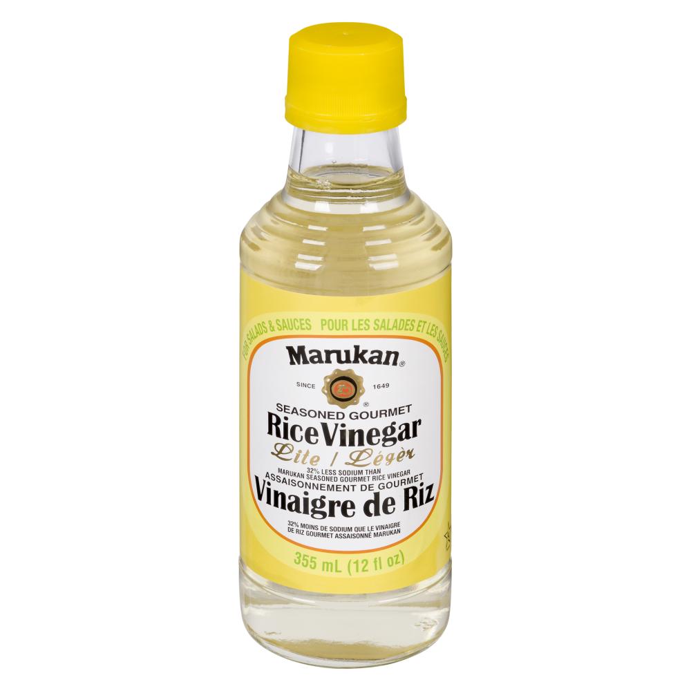 MARUKAN RICE VINEGAR SEASONED LITE, 12 X 355 ML