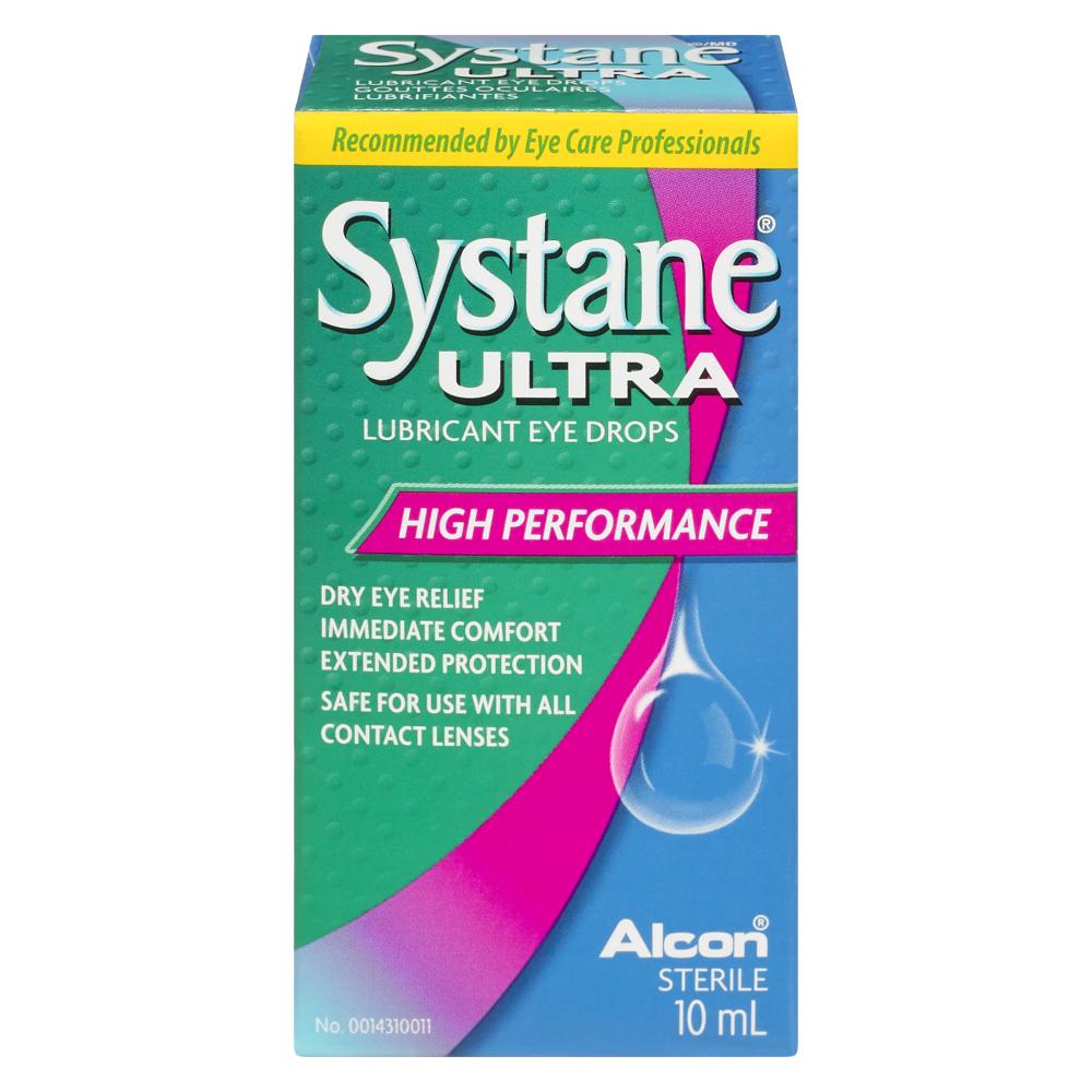 SYSTANE LUBRICATING EYE DROPS, 4 X 10 ML