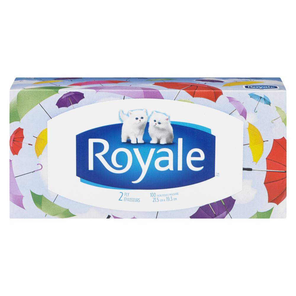 ROYALE FACIAL TISSUE 2PLY 100S, 48 X 1 UN
