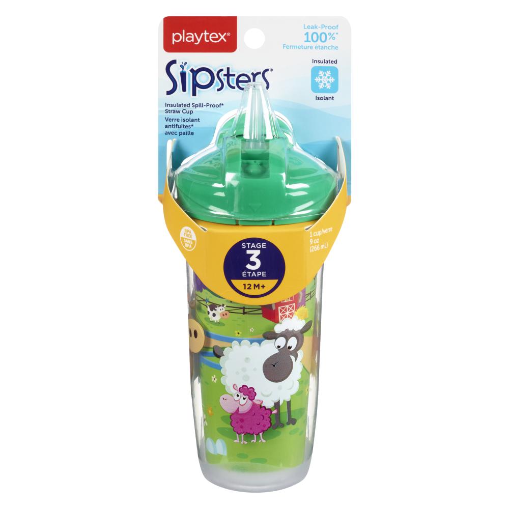 PLAYTEX BREAK-PROOF CUP WITH 9 OZ, 4 X 1 UN