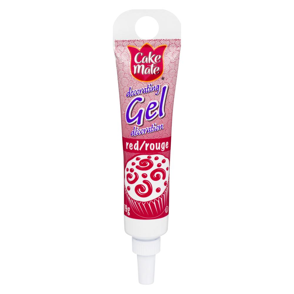 CAKEMATE DECORATION RED GEL, 12 X 19 G